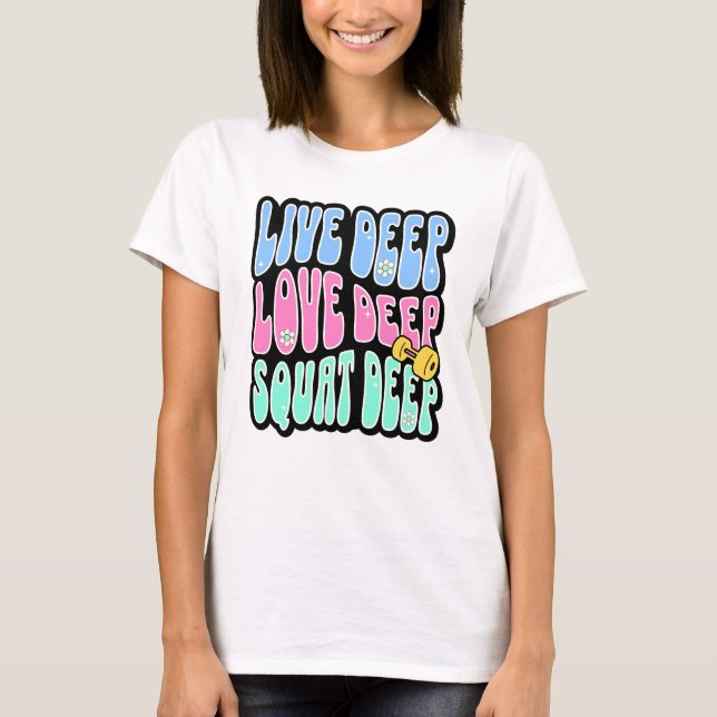 Kniebeuge T-Shirt (Vorderseite)