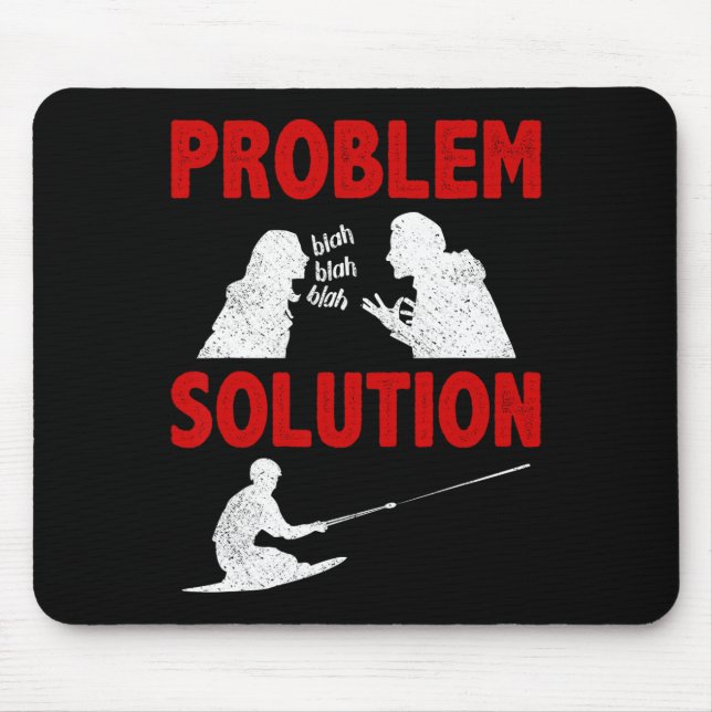 Kniebrettfahren Aquatisches Sportproblem Lösung Ho Mousepad (Vorne)