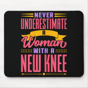 Knieersatz für Frauen Neue Knieoperation Erholung Mousepad