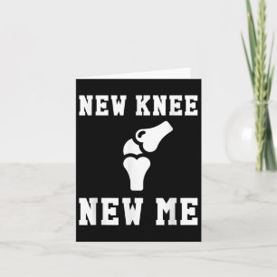 Knieoperation Erholungszitat Geschenk neues Ich  Dankeskarte