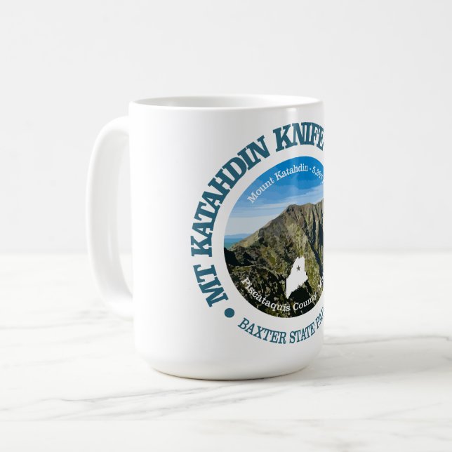Knife Edge Trail (Katahdin) Kaffeetasse (Vorderseite Links)