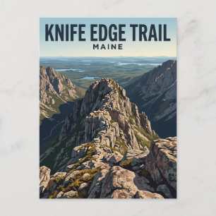 Knife Edge Trail, Katahdin Maine Postkarte