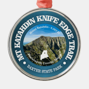 Knife Edge Trail (Katahdin) Ornament Aus Metall