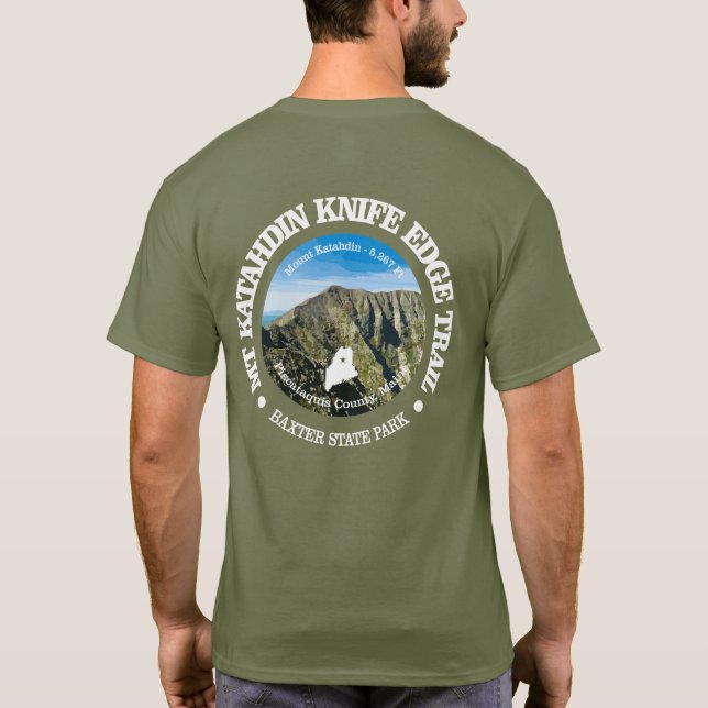Knife Edge Trail (Katahdin) T-Shirt (Rückseite)
