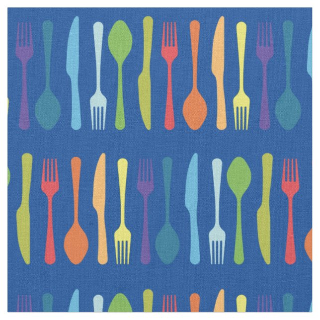 Knife Fork Spoon Küche Küchenutensilien Utenside Stoff (Nahaufnahme)