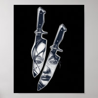 Knife Girl Tattoo