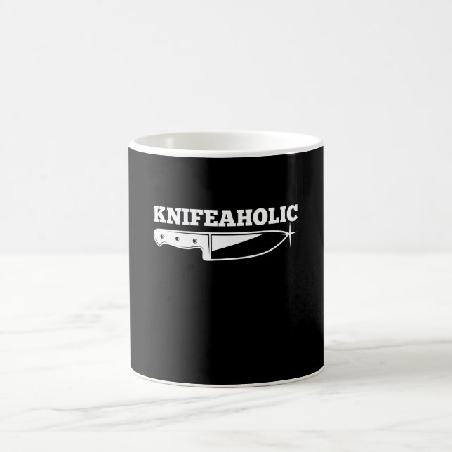Knife Knifeaholic Knife Collector Kaffeetasse (Mittel)