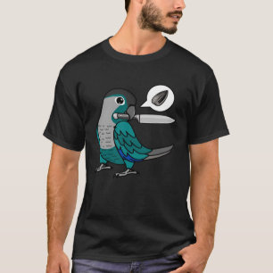 Knife Parrot Will Saatgut I Türkisgrüne Wange C T-Shirt