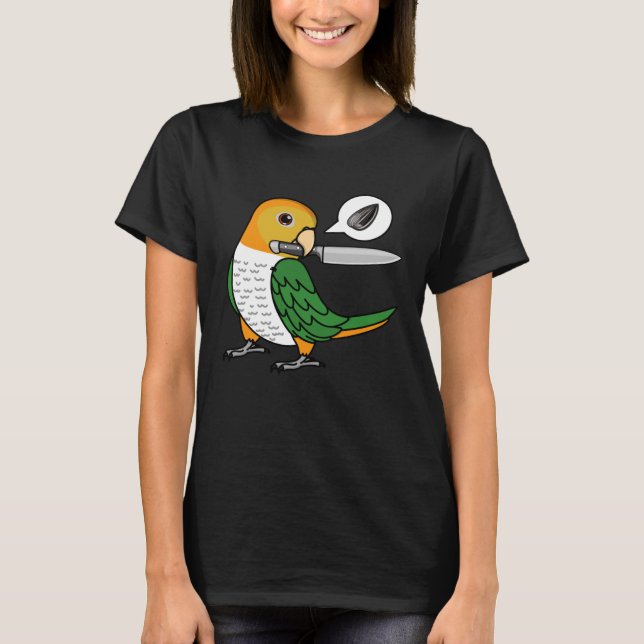 Knife Parrot Will Saatgut I Weißer Bauch Kaique T-Shirt (Vorderseite)