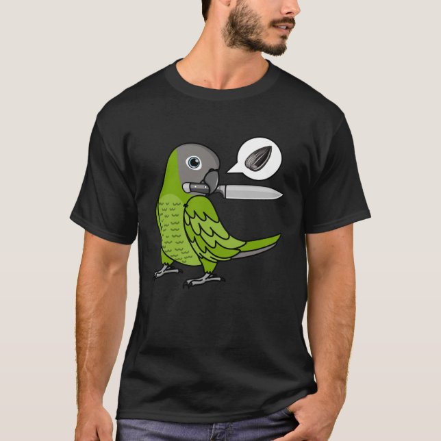 Knife Parrot Will Samen I Dusky Kopfbedeckung T-Shirt (Vorderseite)
