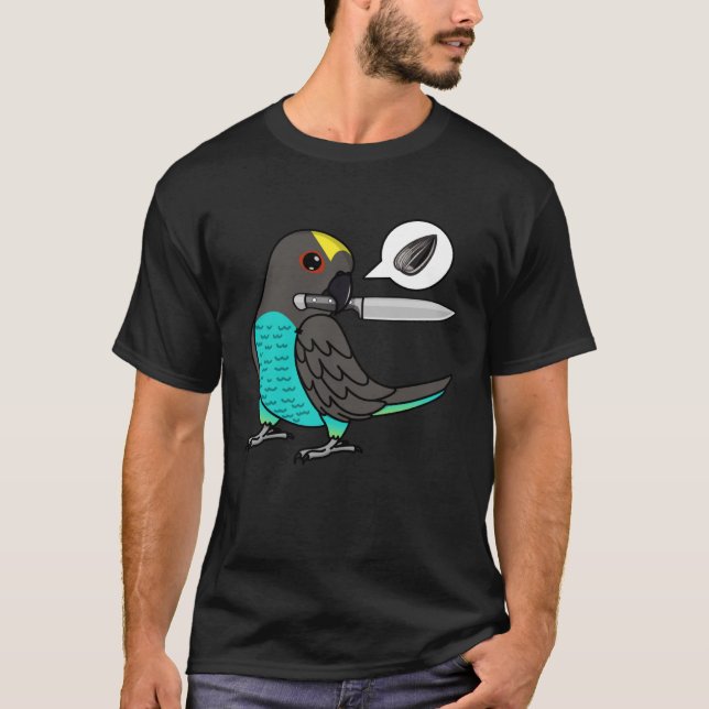 Knife Parrot Will Samen I Meyers Parrot T-Shirt (Vorderseite)