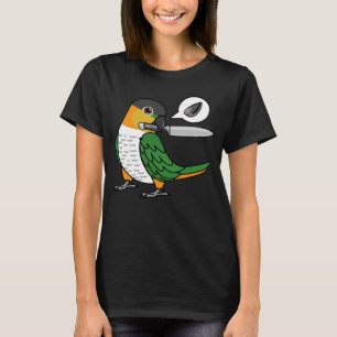 Knife Parrot Will Samen I Schwarzer Kaik T-Shirt