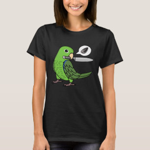 Knife Parrot Will Samen in grünem Paprika T-Shirt
