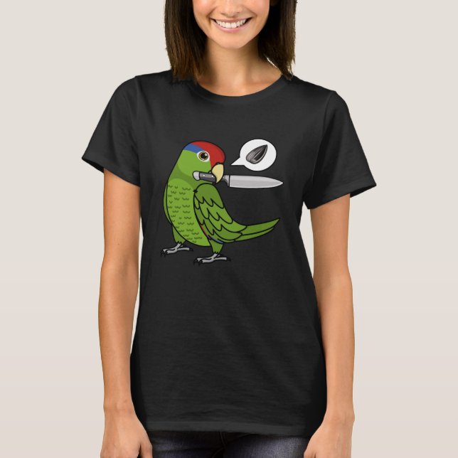 Knife Parrot Will Samen in mexikanischer Rothöhe A T-Shirt (Vorderseite)