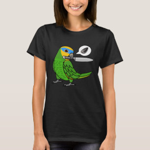 Knife Parrot Will Samen in Orange Flügelgeflügel A T-Shirt