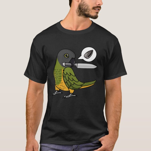 Knife Parrot Will Samen in Senegal T-Shirt (Vorderseite)