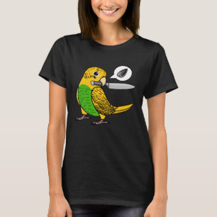 Knife Parrot Will Seeds I Yellow Budgie Budgeriga T-Shirt