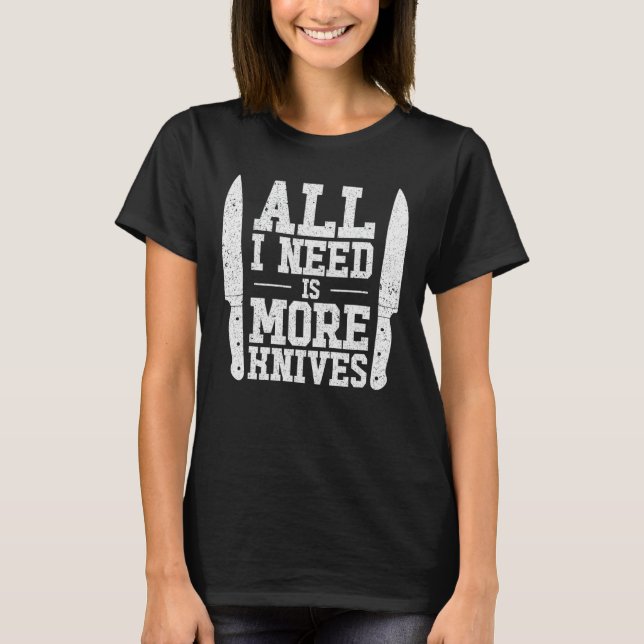 Knifemaking Knife Making Bladesmith Smithing Knife T-Shirt (Vorderseite)