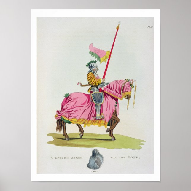 Knight Armed for the Bond, 1512, engraved by W. Poster (Vorne)