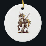 Knight Armor Unicorn (1) Keramik Ornament<br><div class="desc">Knight Armor Unicorn (1)</div>