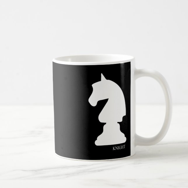 Knight Chess Piece Group Kostüm Schach Club Schach Kaffeetasse (Rechts)