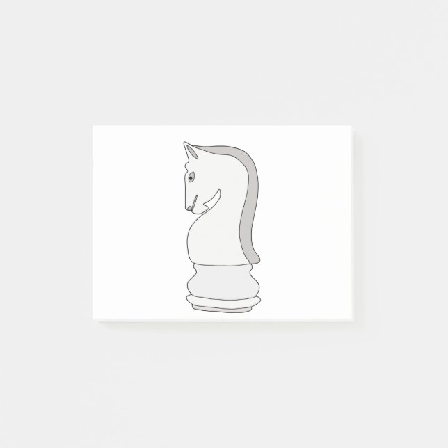 Knight Chess Post-it Klebezettel (Vorderseite)