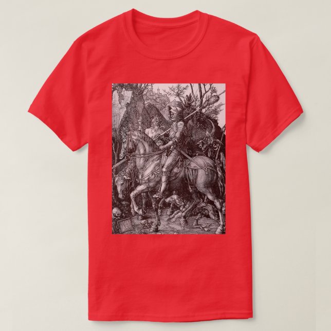 Knight Death and the Devil Albrecht Durer c1513 T-Shirt (Design vorne)