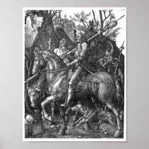 Knight Death Devil Albrecht Durer Gravur Art p Poster