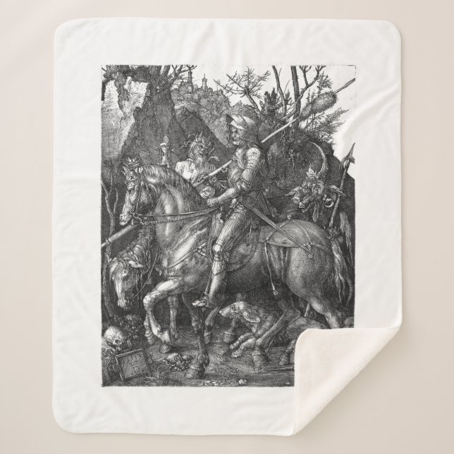 Knight Death Devil Albrecht Durer Gravur Art p Sherpadecke (Vorderseite)