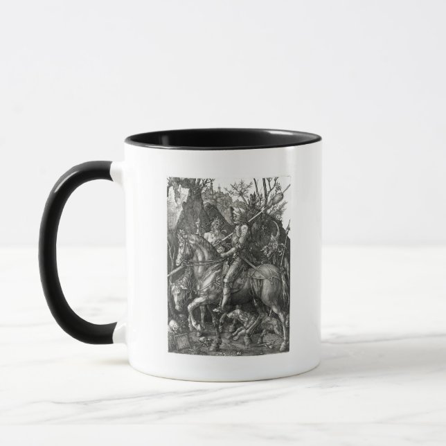 Knight, Death & the Devil - Albrecht Dürer c. 1513 Tasse (Links)