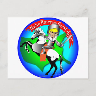Knight Donald Trump Postkarte