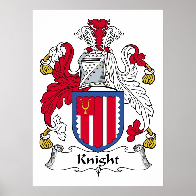 Knight Familienwappen Poster (Vorne)