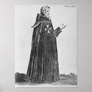 Knight Hospitaller in der ursprünglichen Gewohnhei Poster