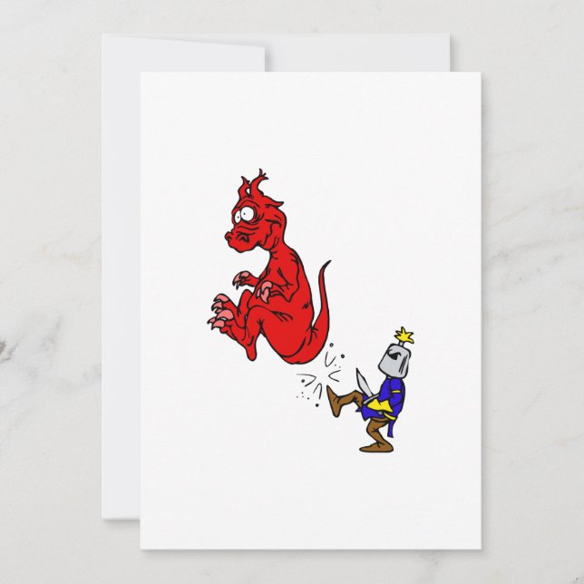 Knight Kicking Dragon (Vorderseite)
