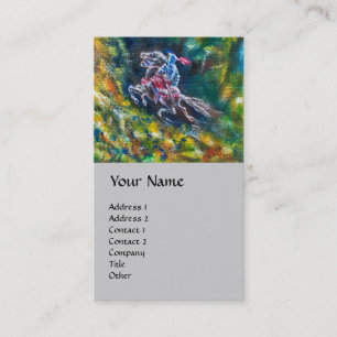 KNIGHT LANCELOT , PFERDERFAHRT IN GRÜNEN WÄLDERN G VISITENKARTE