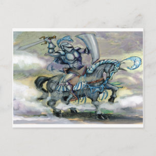 Knight n Dragon Postkarte