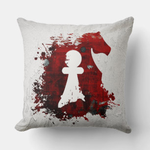 Knight nimmt Pawn von Martha Sweeney Throw Pillow Kissen