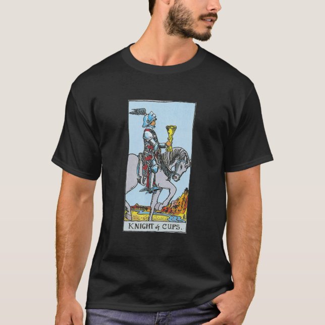 Knight of Cups  King of Cups Tarot Card T-Shirt (Vorderseite)