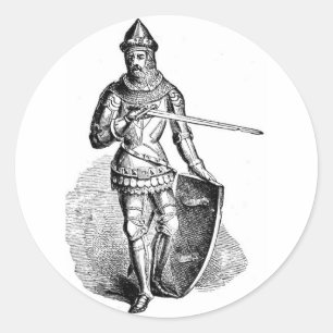 Knight Runder Aufkleber