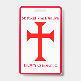 Knight Templar Ausweis