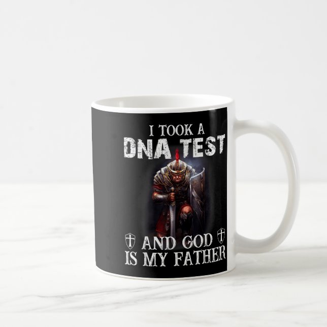 Knight Templar Christian Warrior Dna God Is My Fat Kaffeetasse (Rechts)