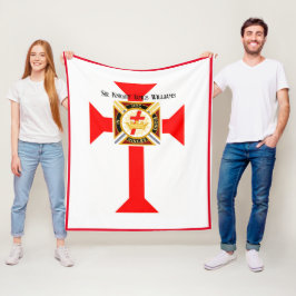 Knight Templar Fleecedecke