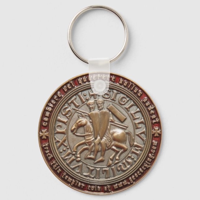 KNIGHT TEMPLAR GEO COIN SCHLÜSSELANHÄNGER (Vorderseite)