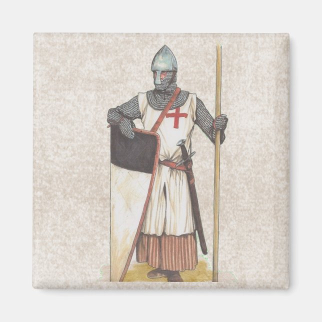 Knight Templar Historic Magnet (Vorne)
