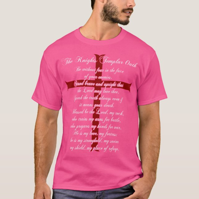 Knight Templar Oath T-Shirt (Vorderseite)