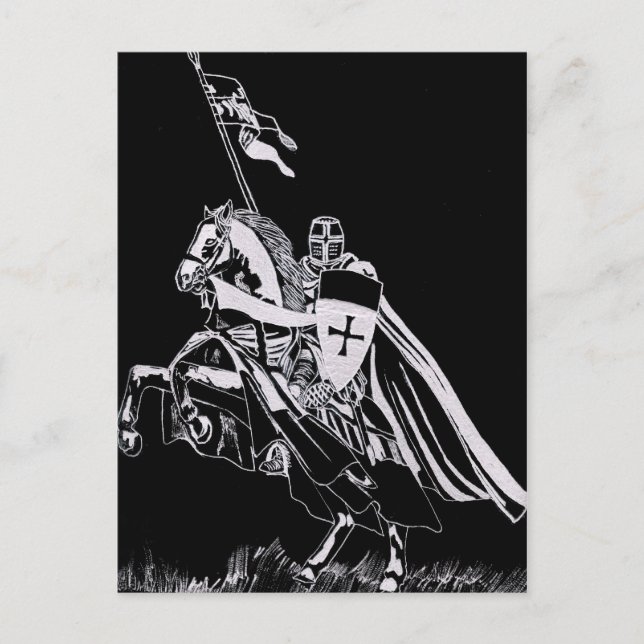 Knight Templar Postkarte (Vorderseite)