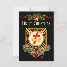Knight Templar Weihnachtskarte Ankündigung