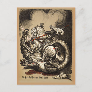Knight vs. Dragon Postkarte