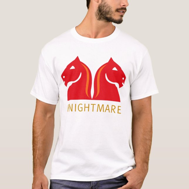 knightmare im Rot T-Shirt (Vorderseite)