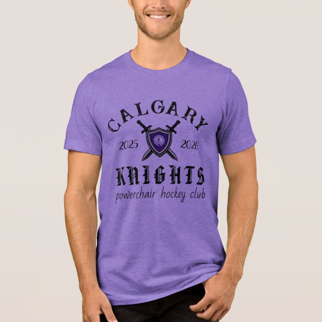 knights color Tri-Blend shirt (Vorderseite)